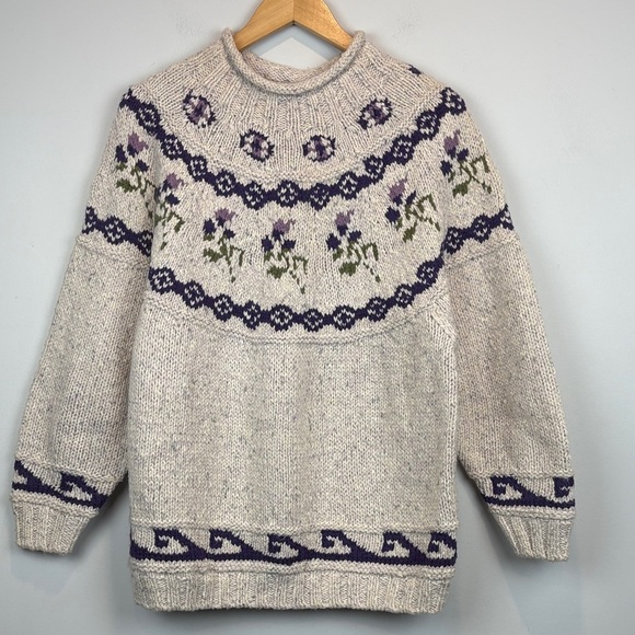 Outback Red Cream and Purple Patterned Sweater - Picture 2 of 11